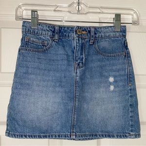gap kids mini denim skirt